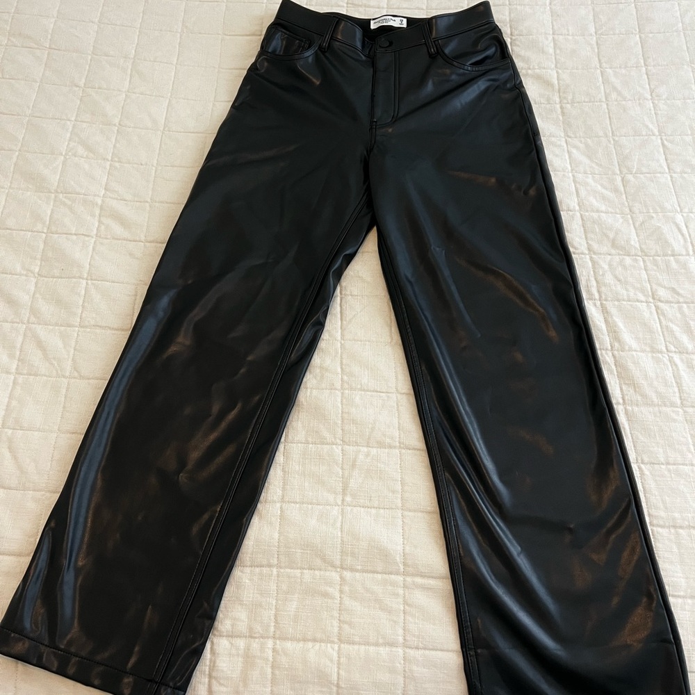 Abercrombie vegan leather pants